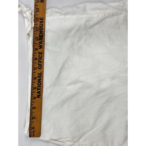 Old Navy White Linen Blend Front Wrap Skort Size XS 3.5” Inseam Cottage Preppy - Picture 6 of 9